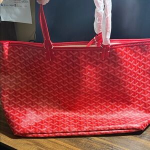 Red Chevron Tote